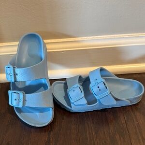 Birkenstock Kids Light Blue Double Strap Sandals